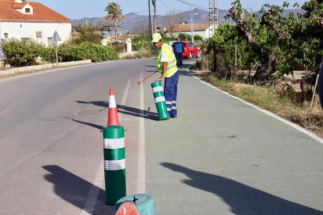 El carril bici de Cazalla cuenta con nuevos elementos de seguridad tras la renovación a la que ha sido sometida esta infraestructura