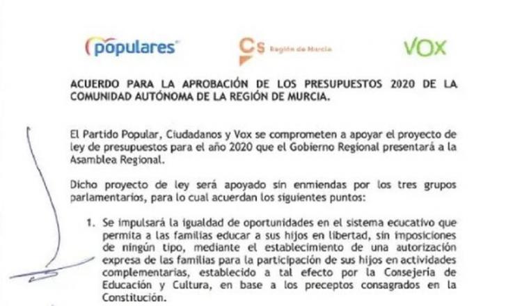 103 colectivos de la Región de Murcia firman un manifiesto exigiendo la eliminación del Pin Parental.