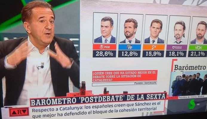  Pedro Sánchez, ganador del debate electoral del 4N