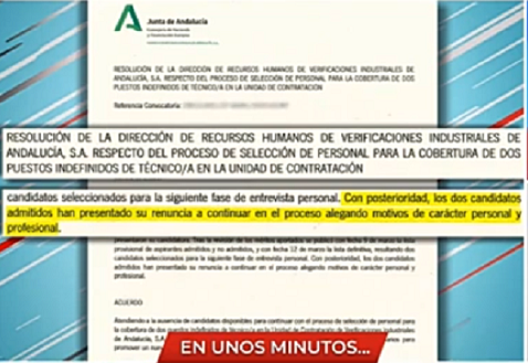 Sigue pendiente la asunción de responsabilidades del Gobierno de Moreno Bonilla por el escandalo del enchufismo con “Acta Notarial” en VEIASA-ITV