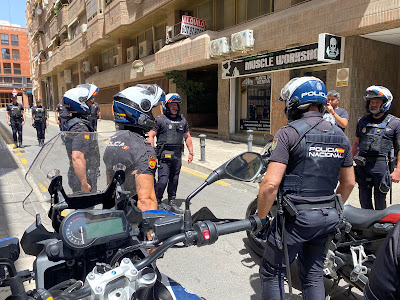 La UPR de la Policía Nacional de Alicante despide al más antiguo y uno de sus puntales en los últimos 16 años