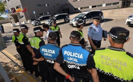 La Policía Local de Lorca establece un servicio especial por el traslado de material pesado para la construcción de un puente sobre el río Guadalentín incluido en el tramo II de la Rronda central
