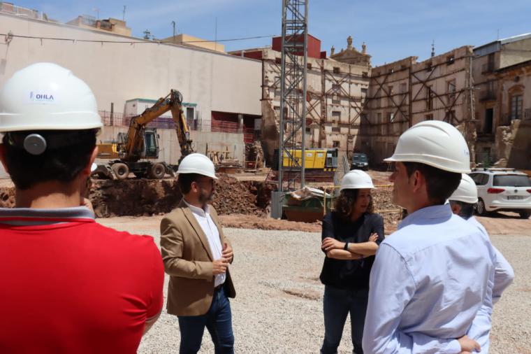 El Alcalde de Lorca en funciones visita, junto a un representante del Ministerio, las obras de construcción del Palacio de Justicia que “avanzan a buen ritmo”