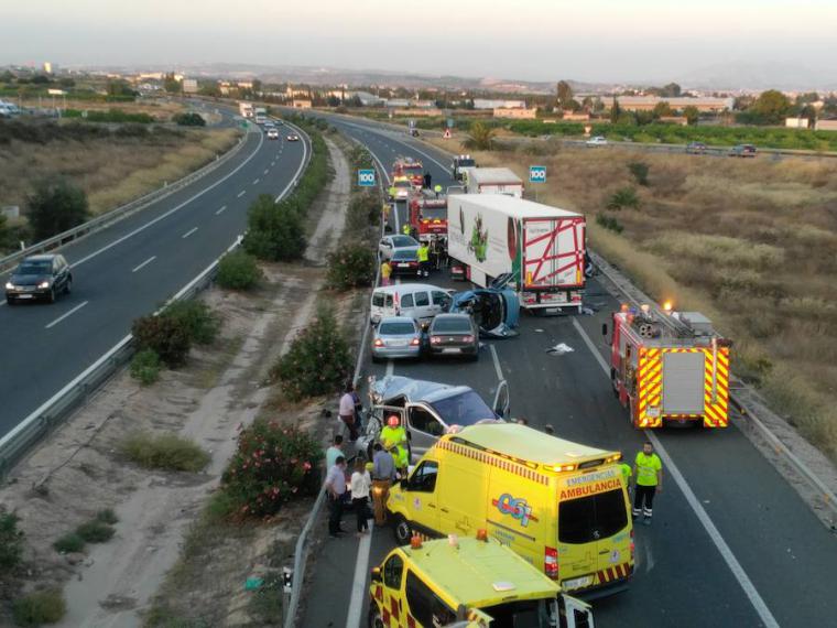 El año 2019 acabó con un total con 34 personas muertas en las carreteras interurbanas de la Región de Murcia, un 24 por ciento menos que en 2018
