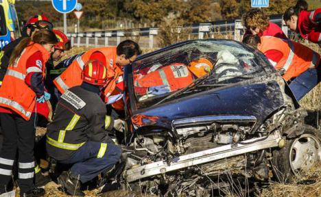 Tres jóvenes muertos y tres heridos, balance de un accidente de tráfico en Salamanca