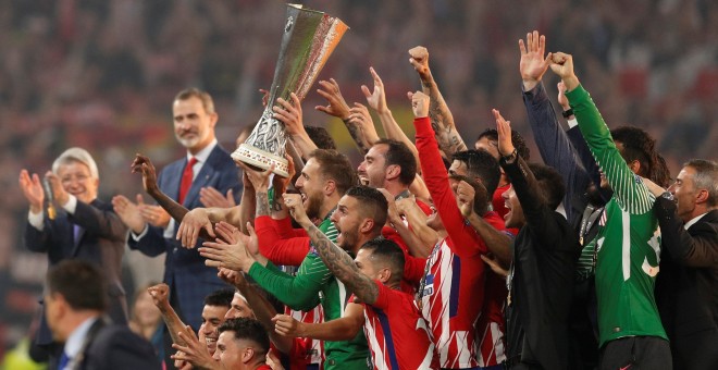 Griezmann pone en bandeja al Atlético su tercera Europa League