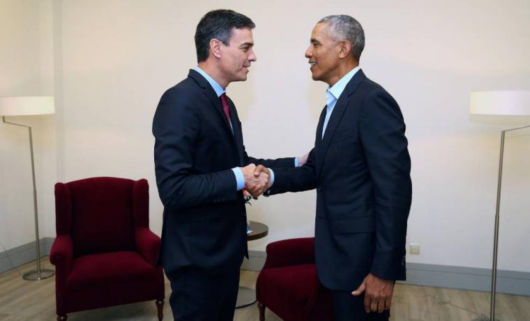 Sánchez se reunirá con Obama en Sevilla donde el expresidente de EEUU participará en el Congreso Internacional de Turismo