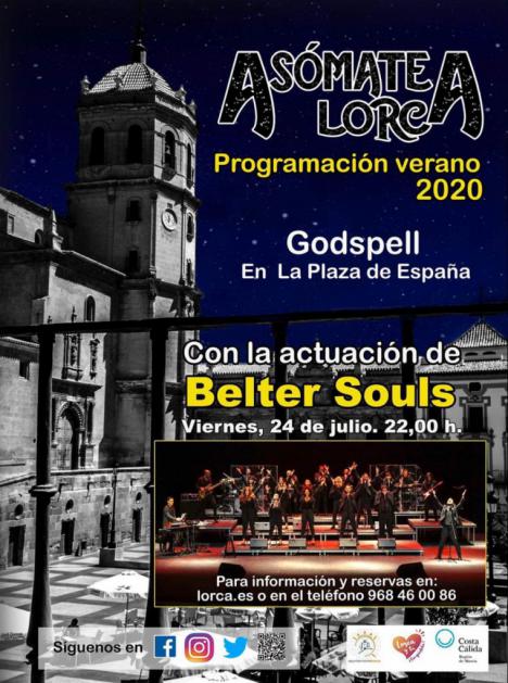 El grupo de góspel Belter Souls actuará gratis el próximo viernes 24 de Julio, en la Plaza de España, dentro de la programación veraniega ‘Asómate a Lorca’