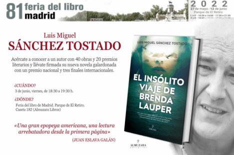 El prolífico escritor Luis Miguel Sánchez Tostado en la Feria del Libro de Madrid
 
