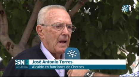 José Antonio Torres, alcalde de Chercos (Almería) se vuelve a presentar a pesar de sus 95 años