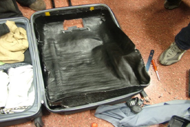 8 kilos de cocaína ocultos en maletas y dos detenidos
 