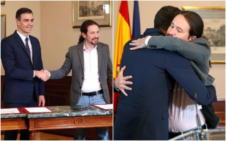 PSOE y Podemos pactan que paguen más las rentas más altas y la derogación de las medidas adoptadas en la reforma laboral de Mariano Rajoy.