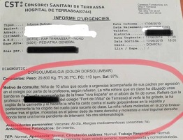 Denunciada una profesora de Tarrasa por agredir a una alumna que pintó una bandera de España
 
