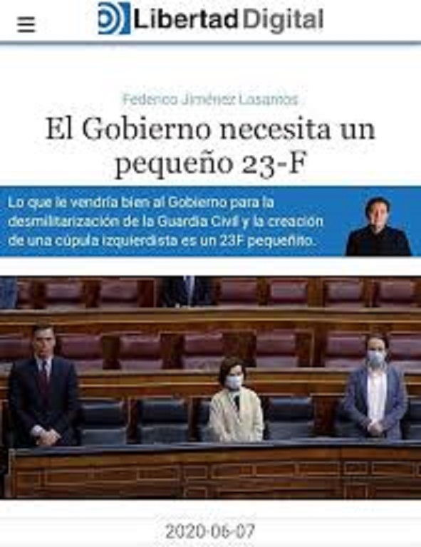 Jiménez Losantos aboga por un golpe de estado: “El Gobierno necesita un pequeño 23-F”