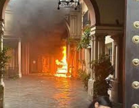 Incendio en la Iglesia de San Antonio Abad de Sevilla