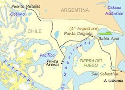 'Hallazgo del Estrecho de Magallanes' , por Pedro Cuesta Escudero autor de Y sin embargo es redonda. Magallanes y la primera vuelta al mundo