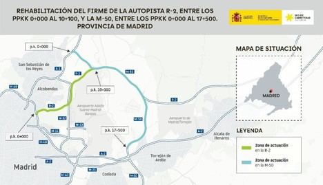 Gobierno destina 21 millones para rehabilitar 27,6 km de carreteras en Madrid
