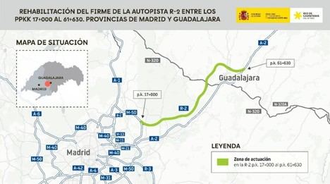 Gobierno destina 21 millones para rehabilitar 45 km de la R-2 entre Torrej&Atilde;&sup3;n y Taracena