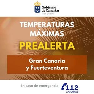 Canarias activa prealerta por altas temperaturas en Gran Canaria y Fuerteventura