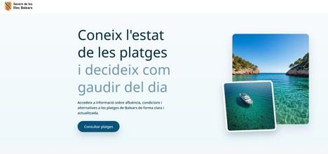 El Govern lanza una herramienta digital para gestionar la afluencia en las playas de Baleares