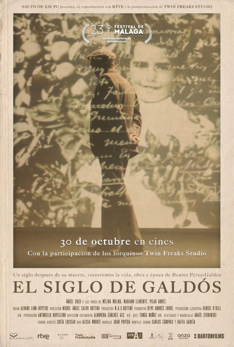 Los lorquinos Juan y Pedro Poveda presentan la producción de su documental, ‘El siglo de Galdós’, que se estrenará en los cines ACEC Almenara el próximo viernes, 30 de octubre