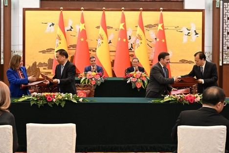 Espa&Atilde;&plusmn;a y China firman acuerdos para fortalecer la cooperaci&Atilde;&sup3;n en m&Atilde;&ordm;ltiples &Atilde;&iexcl;reas