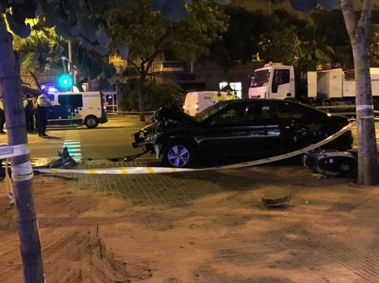  Detenido un conductor tras matar a un motorista en Badalona y darse a la fuga