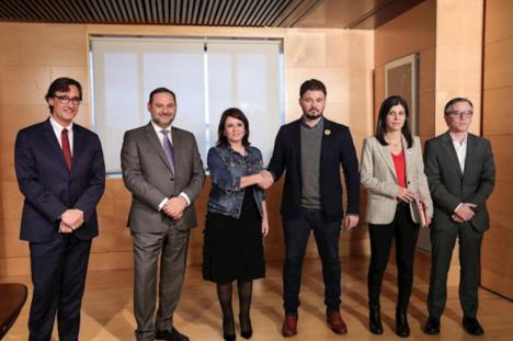 Los negociadores de PSOE y ERC se reúnen en Barcelona 