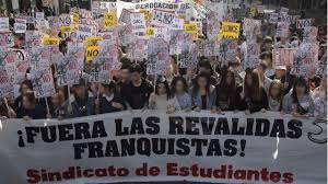 Huelga estudiantil 'contra la ofensiva franquista del PP'
 