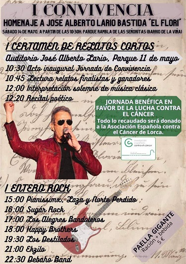 La Asociación Cultural Amig@s de José Alberto Lario Bastida ‘El Flori’ organiza una jornada de convivencia como homenaje al maestro y cantante lorquino