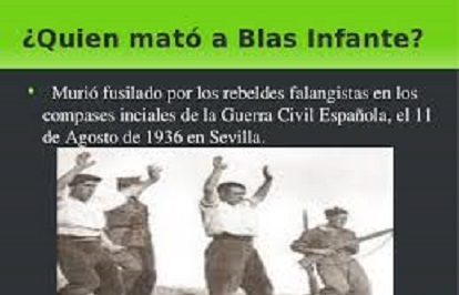 EDITORIAL: Nunca es demasiado tarde, en el 85 aniversario a Blas Infante, Ramírez de Arellano del PSOE recuerda su 'vil asesinato por fuerzas del régimen criminal y corrupto franquista'