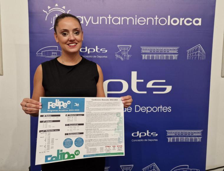 La Concejalía de Deportes de Lorca abre el plazo de preinscripción para los programas acuáticos en los complejos deportivos 'Felipe VI' y 'San Antonio'