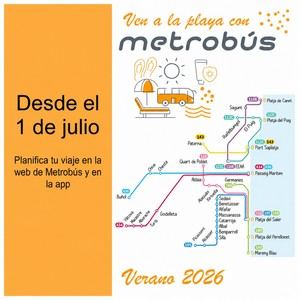 La Generalitat lanza el Metrobús de verano para acceder a las playas de Valencia