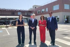 La terminal del Aeropuerto de Teruel se amplía en 800 metros cuadrados para mejorar sus servicios