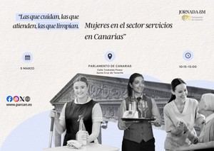 Mujeres del sector servicios destacan su papel en el Parlamento de Canarias