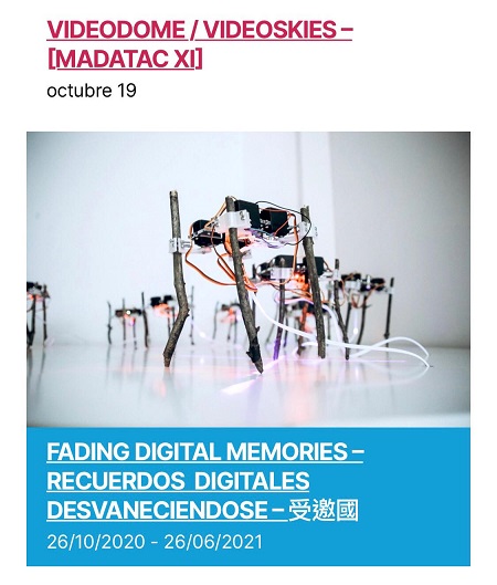 Taiwán, país invitado en la XI edición de MADATAC, presenta la exposición virtual “Recuerdos Digitales Desvanecidos”