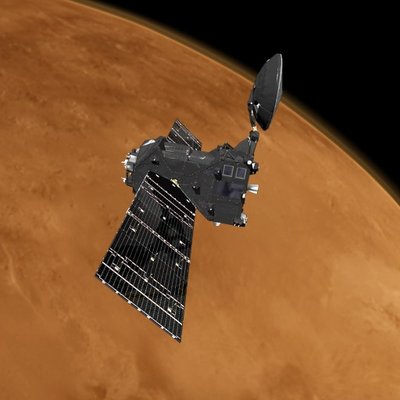 Para conmemorar el tercer aniversario de la llegada de la sonda ruso-europea Trace Gas Orbiter a Marte, la agencia ESA publica unas fotos en 3D del planeta rojo 