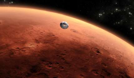 Para conmemorar el tercer aniversario de la llegada de la sonda ruso-europea Trace Gas Orbiter a Marte, la agencia ESA publica unas fotos en 3D del planeta rojo 