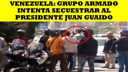 Juan Guaidó denuncia que un grupo de hombres armados rodeó su coche en el paraje de su casa para secuestrarle