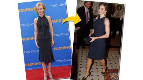 La reina Leticia plagia la manera de vestir de Nicole Kidman