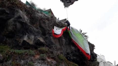 Rescatado en Alicante un parapentista albaceteño a más de 100 metros del suelo
 