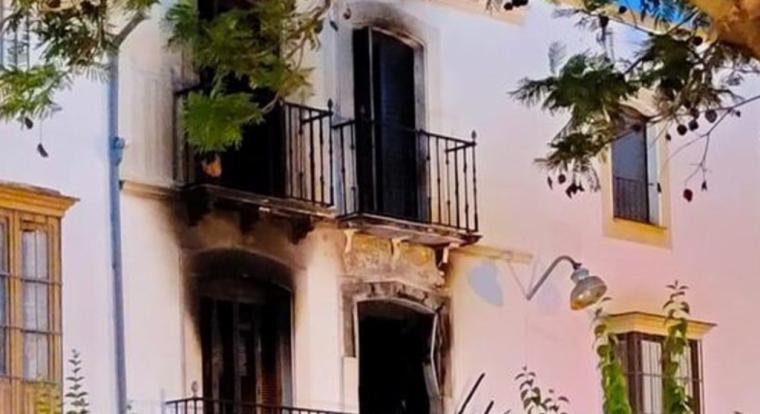 Detenida una mujer por el incendio de una vivienda en Aguilar, en el que murió una persona