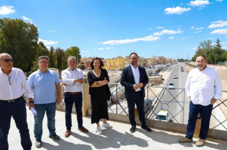 El Alcalde de Lorca en funciones visita el final de los trabajos de construcción del Tramo III de la Ronda Central