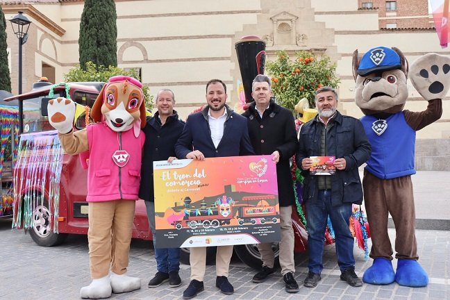 “El Tren del Comercio” vuelve a Lorca para celebrar Carnaval e incentivar las compras en los comercios lorquinos