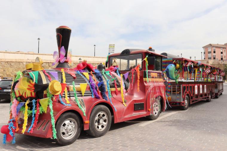 “El Tren del Comercio” vuelve a Lorca para celebrar Carnaval e incentivar las compras en los comercios lorquinos