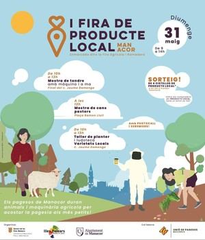 Feria de Producto Local en Manacor reúne a 26 productores de las Islas Baleares este domingo