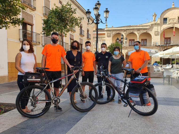El Servicio de Emergencias y Protección Civil de Lorca pone en marcha la Unidad en Bicicleta que permitirá agilizar atenciones que requieran una intervención rápida