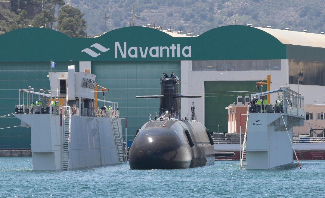 Navantia y Telefónica Tech instalarán un sistema de ciberseguridad reforzado en los submarinos de la clase S-80
