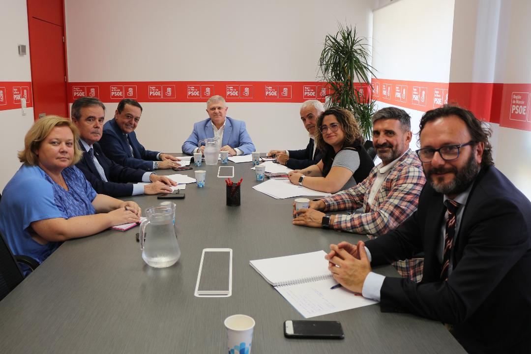 El PSOE de la Región de Murcia y CROEM, 'comprometidos' con el progreso de la Región de Murcia