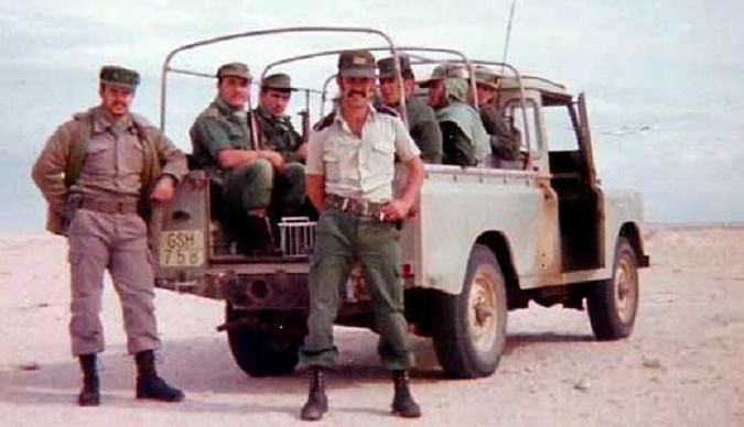  
“La patrulla motorizada”, Juan Gual Fournier, Coronel de Infantería (R) y miembro de la Hermandad de la Agrupación de Tropas Nómadas del Sahara